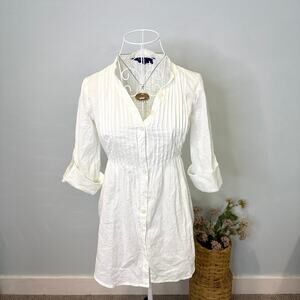 Gorgeous vintage y2k white fairy babydoll long sleeve top